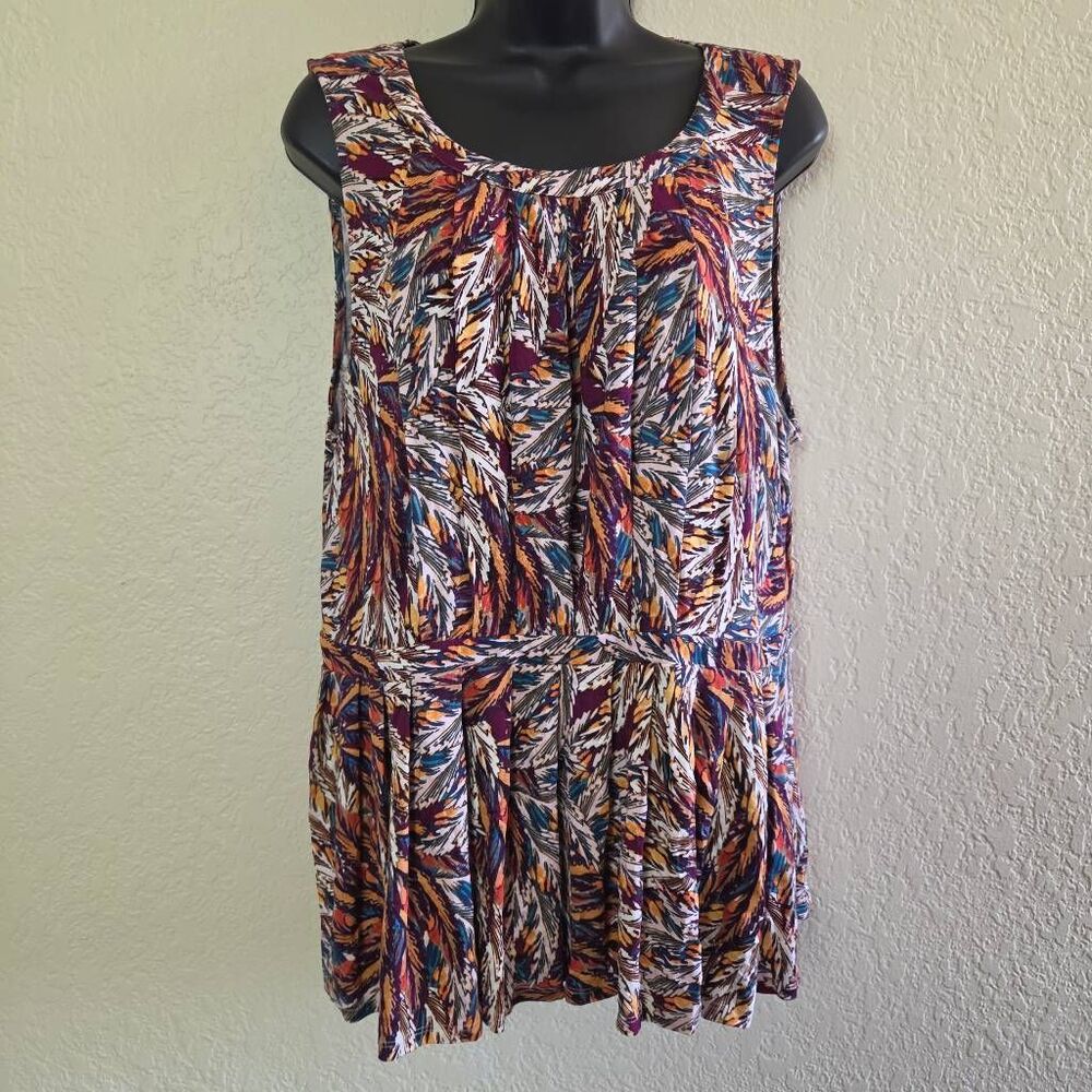Anthropologie Deletta Corbara Peplum Tank Top - Picture 2 of 8